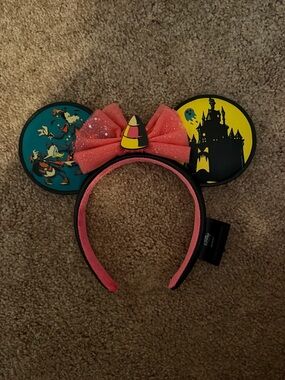 Disney DVC Halloween Ears with Candy Corn Bow